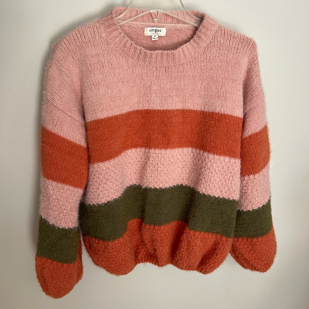 Umgee Color Block Sweater